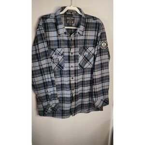 Howitzer We The People Patriot Flannel Mens 2XLarge Blue Black Gray